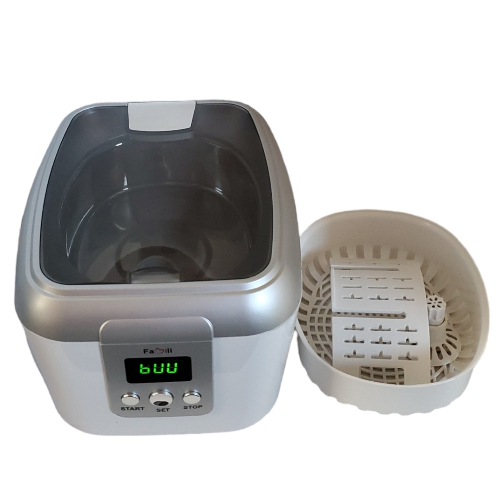 Famili Ultrasonic Cleaner RINGS Jewelry Brushes Dentures Glasses Watches CDs DVD